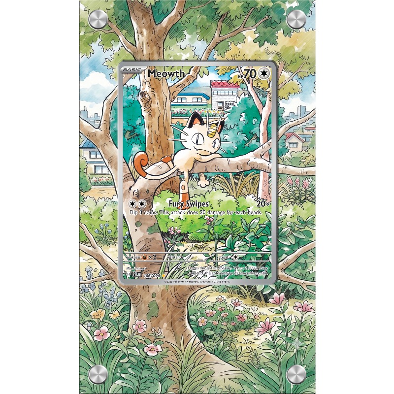 Anime Merchandise From Japan - Kunstvoller Acryl-Schutzbehälter für Pokémon Meowth Karten,