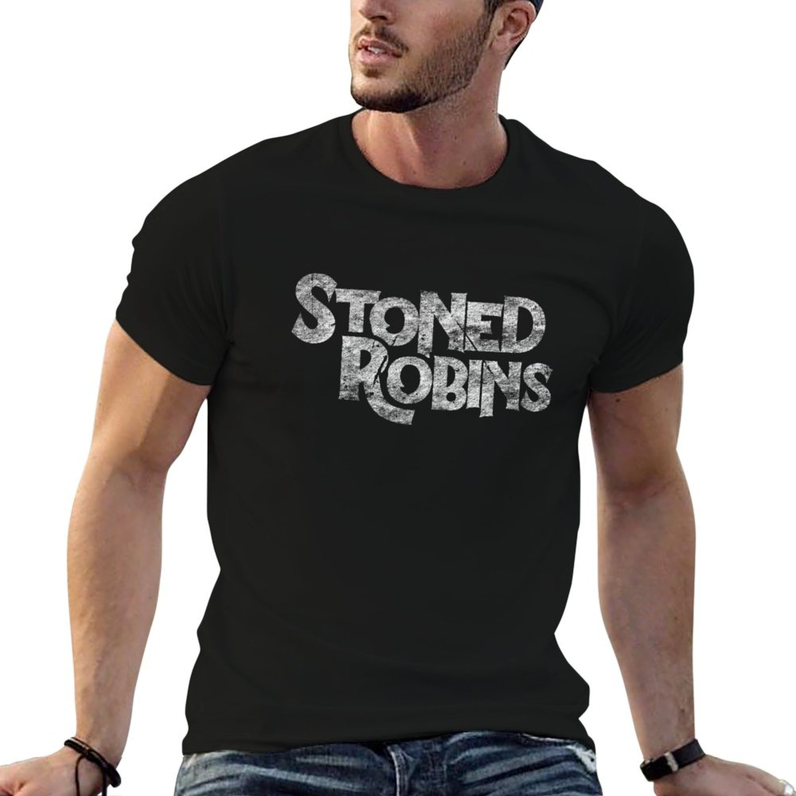 Anime Merchandise Names - Stoned Robins Name Merchandise T-Shirt Anime-T-Shirt
