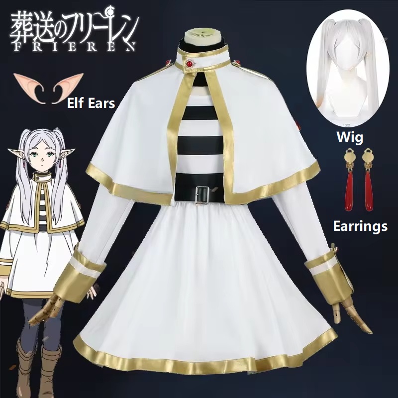 Frieren Anime Merchandise - Sousou no frieren Cosplay Kostüm Perücke