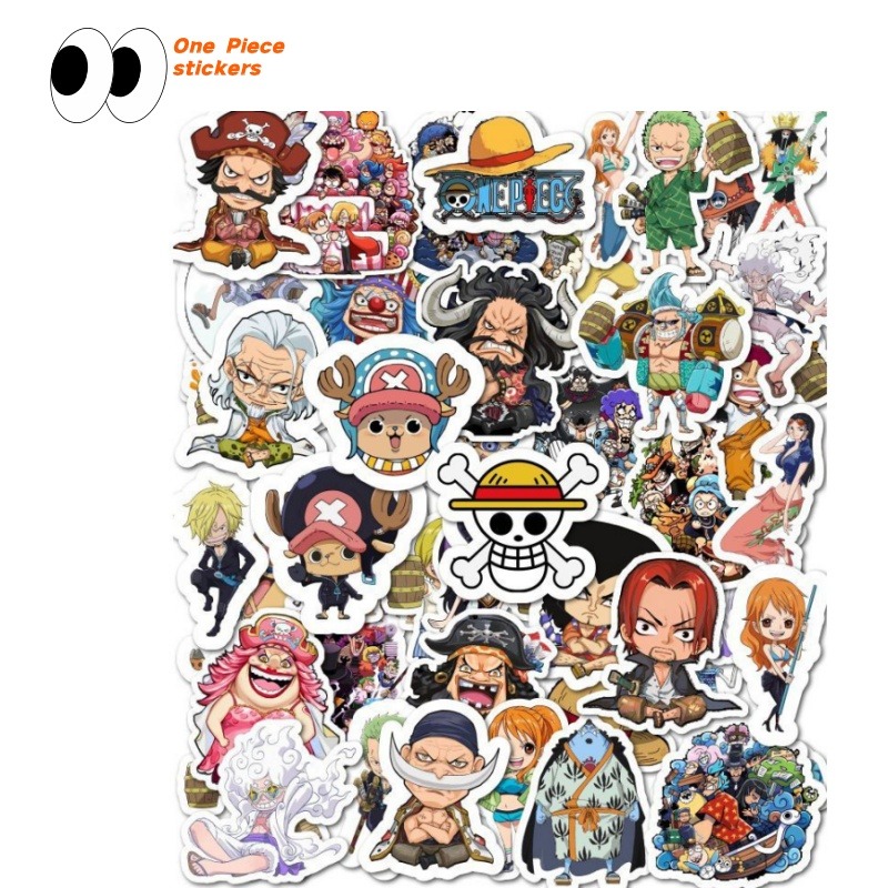Anime One Piece Merchandise - Cartoon-Anime One Piece Notizbuch-Aufkleber Dekoration Notizbuch
