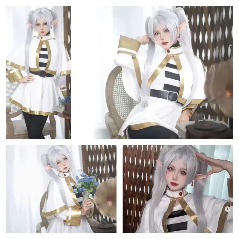 Frieren Anime Merchandise - Sousou No Frieren Cosplay Kostüm Perücke