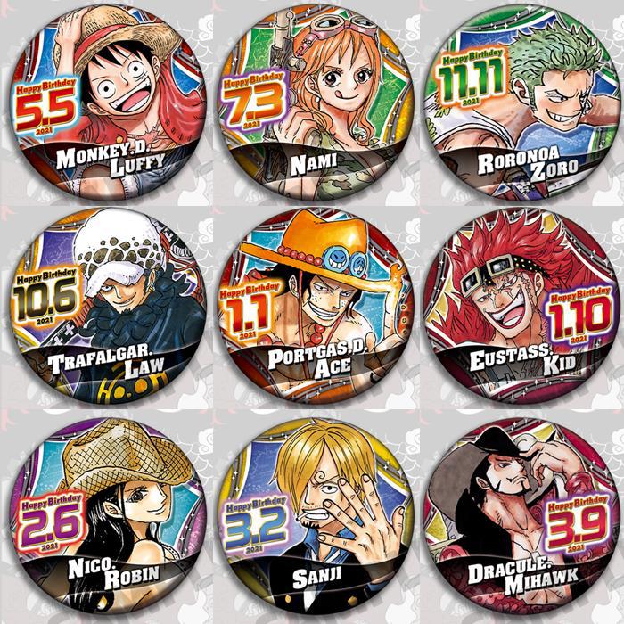 Anime One Piece Merchandise - One Piece Anime Abzeichen Pin Set