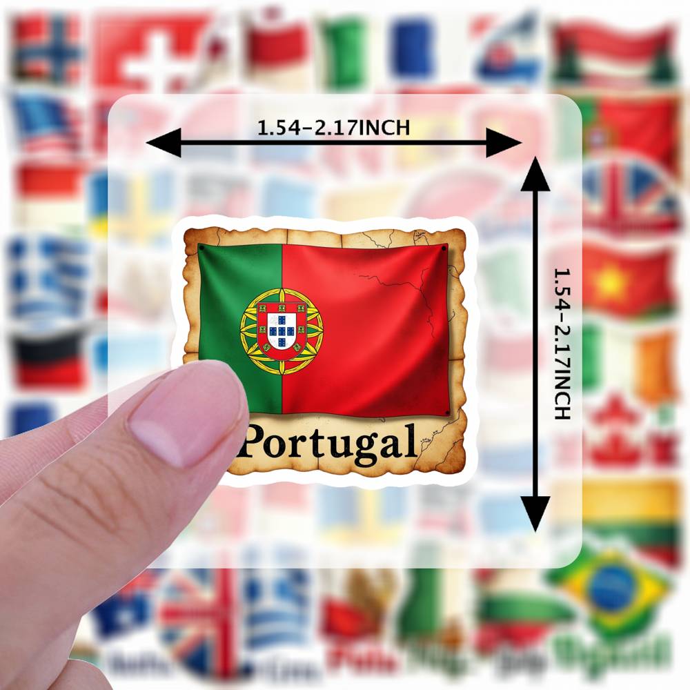 35 Stück Länderflaggen-Aufkleb – Sticker Sheet Set Bewertung und Preis
