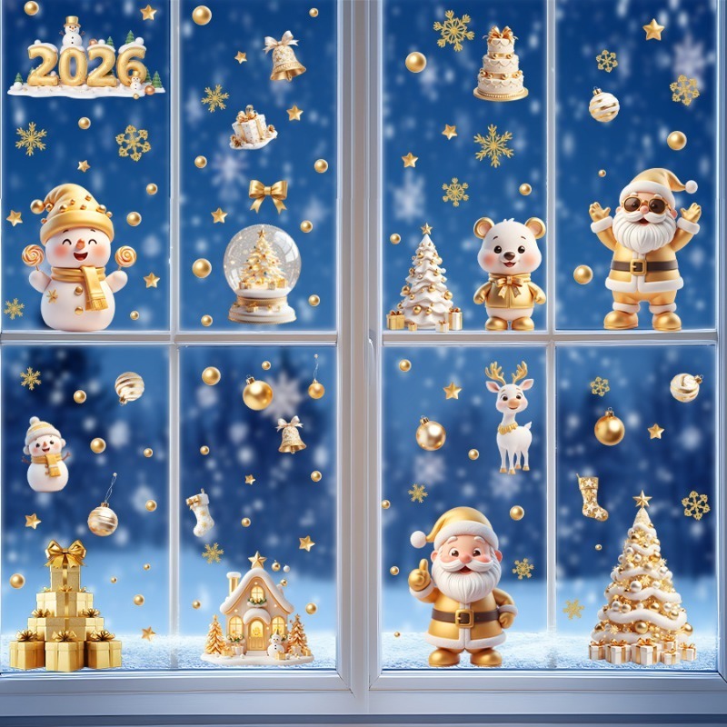 6-Blatt-Set mit Weihnachtskuge – Sticker Sheet Set Bewertung und Preis