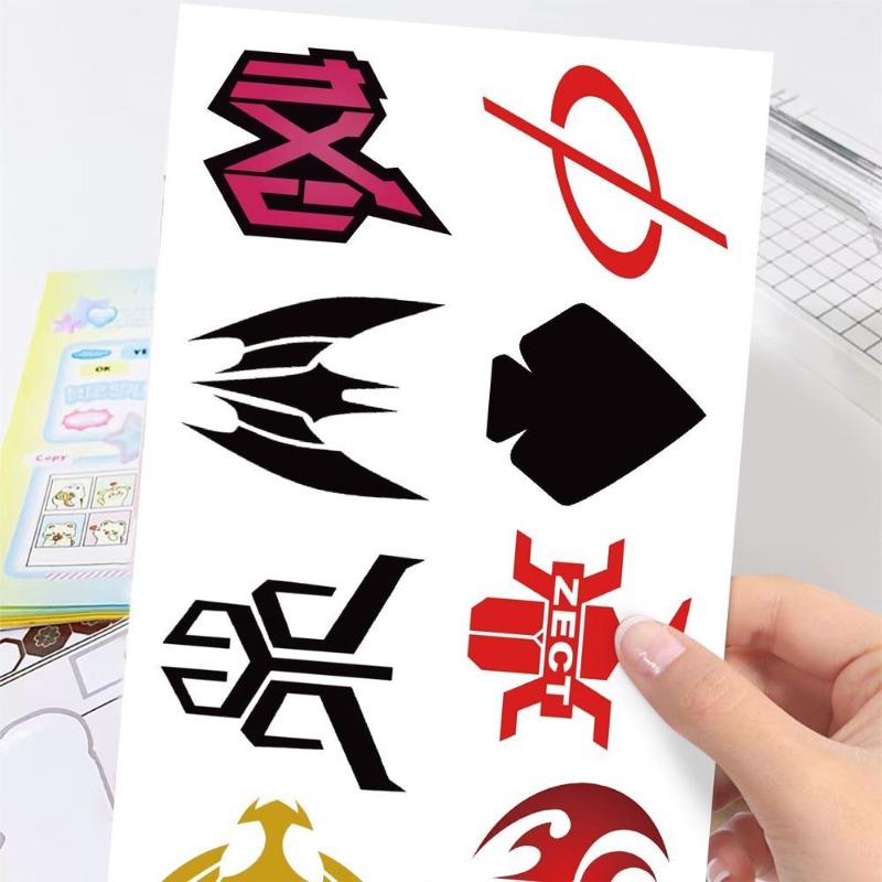 60 Blatt Kamen Rider Logo-Aufk – Sticker Sheet Set Bewertung und Preis