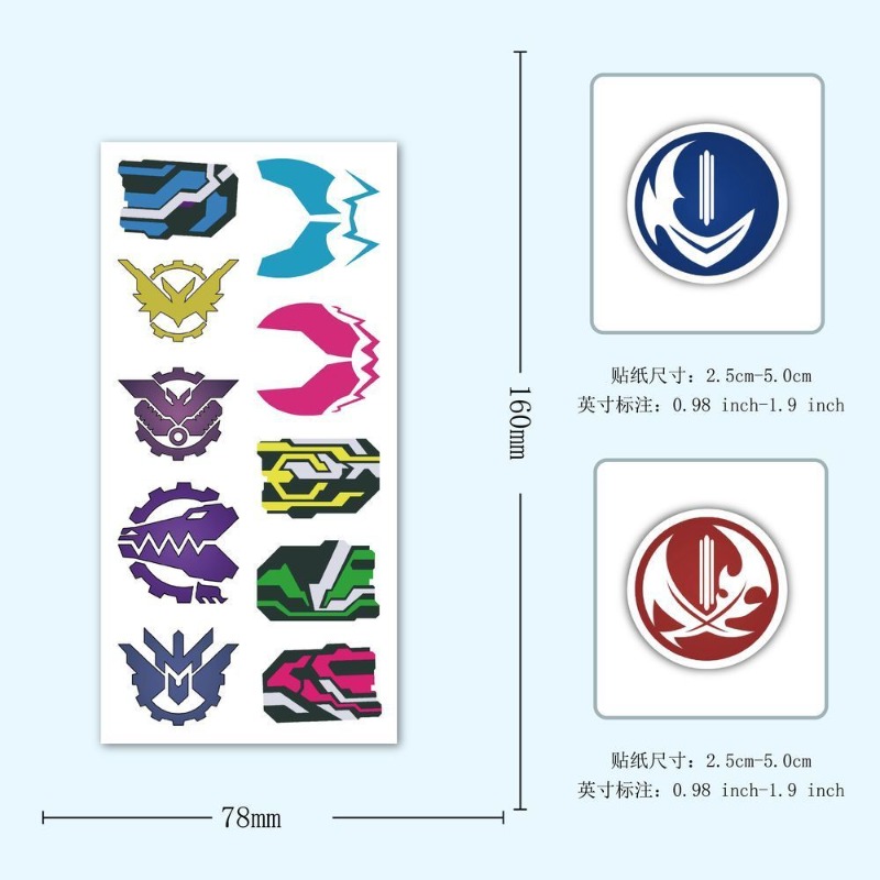60 Blatt Kamen Rider Logo-Aufk – Sticker Sheet Set Bewertung und Preis